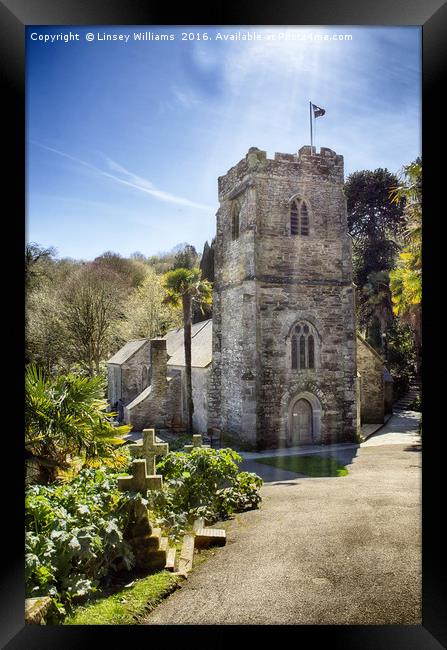 St. Just In Roseland, Cornwall Framed Print by Linsey Williams