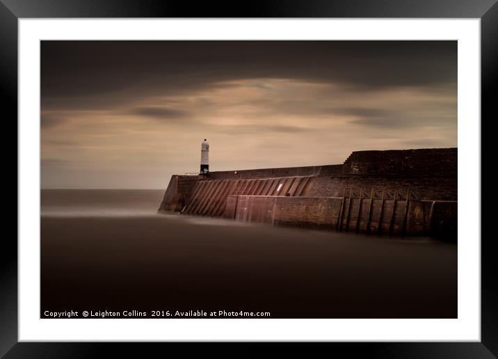 Porthcawl lighthouse Framed Mounted Print by Leighton Collins