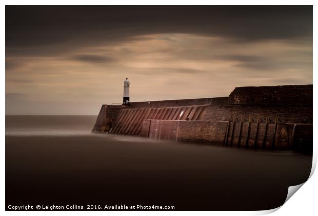 Porthcawl lighthouse Print by Leighton Collins