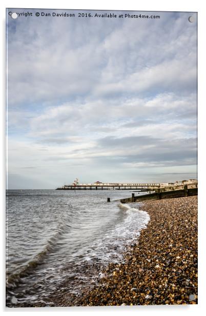 Herne Bay Pier Acrylic by Dan Davidson