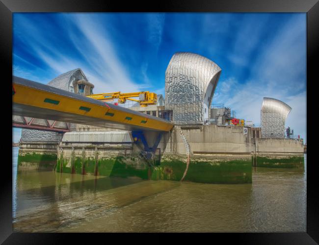 The Thames Barrier 1 Framed Print by Clive Eariss