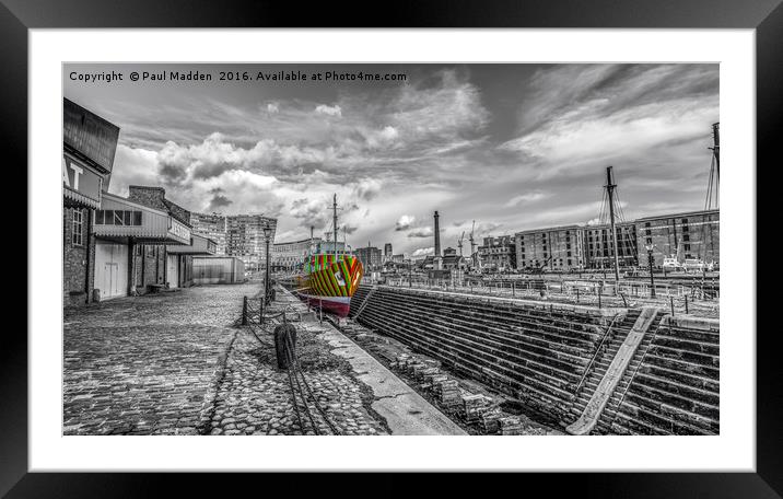 The Dazzle Ship Framed Mounted Print by Paul Madden