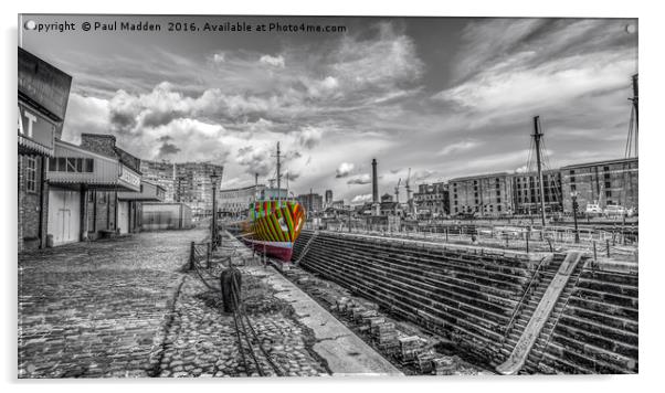 The Dazzle Ship Acrylic by Paul Madden