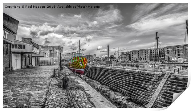 The Dazzle Ship Print by Paul Madden