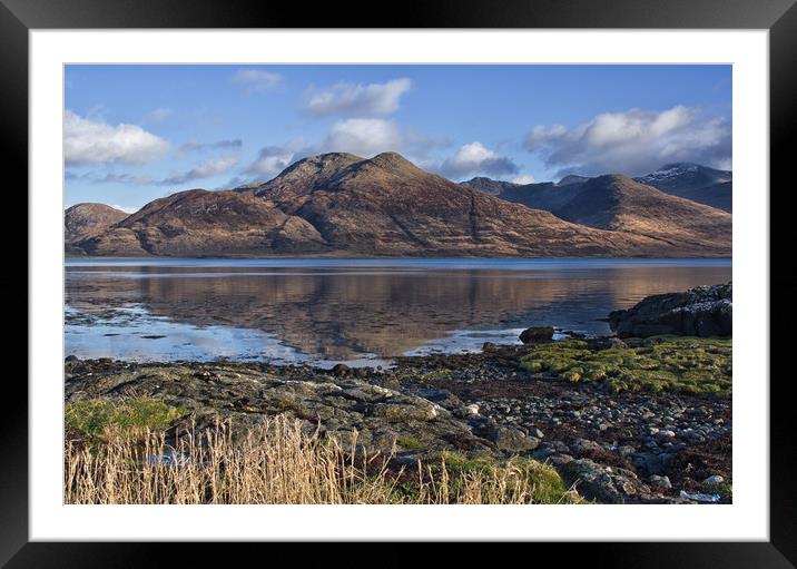 Listen to the Silence - Loch na Keal, Mull Framed Mounted Print by Jacqi Elmslie