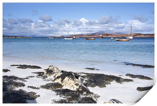Beach on the Isle of Iona Print by Jacqi Elmslie