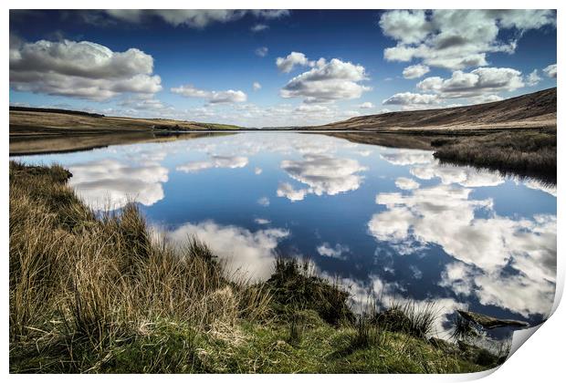 BE0014S - Withens Clough Reservoir - Standard Print by Robin Cunningham
