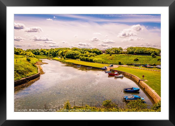 Seaton Sluice - With a Twist.......... Framed Mounted Print by Naylor's Photography