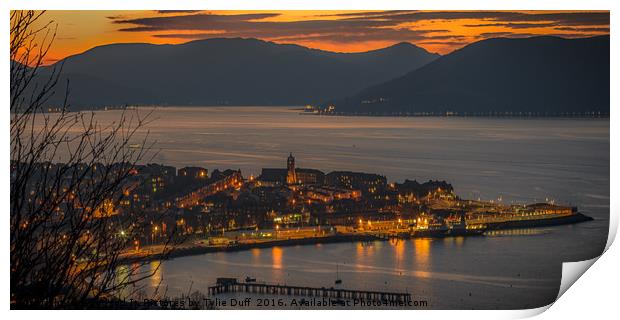 Gourock By Moonlight Print by Tylie Duff Photo Art