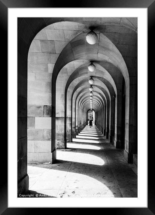 Manchester Central Library Framed Mounted Print by Andy McGarry
