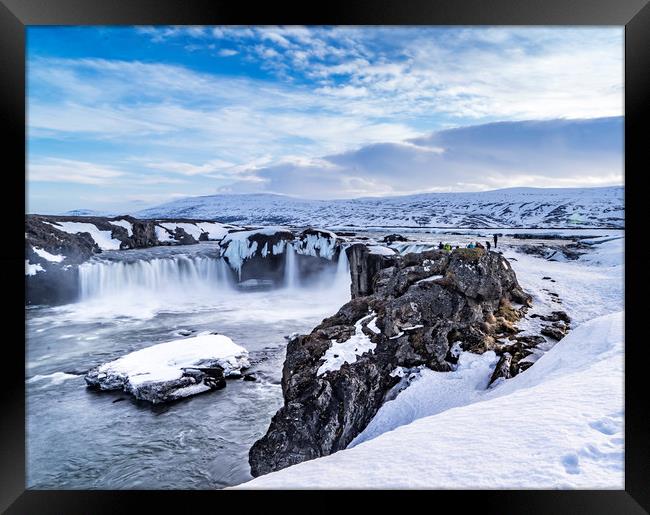Godafoss Icelandic Views Framed Print by Gail Johnson