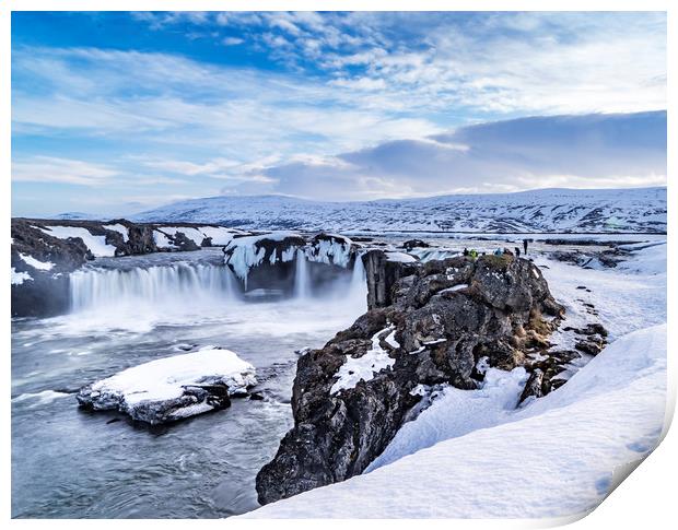 Godafoss Icelandic Views Print by Gail Johnson