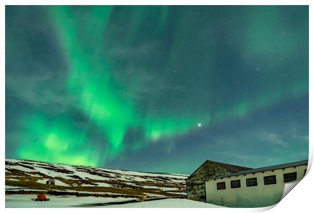 Northern lights - Icelandic Views Print by Gail Johnson