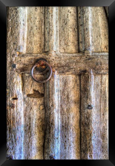 Ancient Church Door Framed Print by David Pyatt