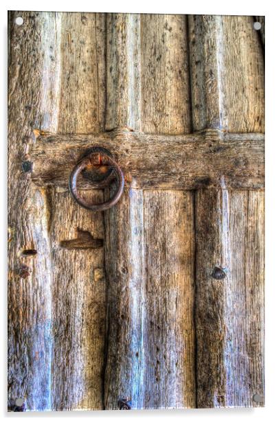 Ancient Church Door Acrylic by David Pyatt