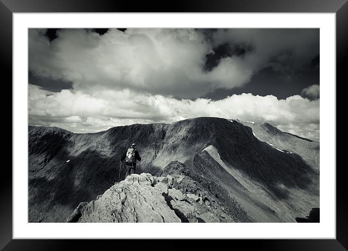 Striding to Hell Framed Mounted Print by Simon Wrigglesworth