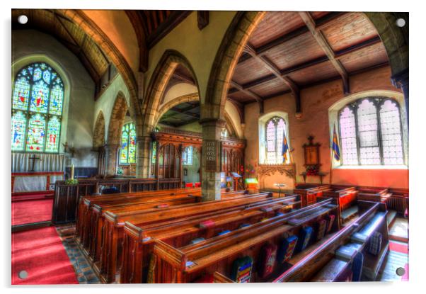 St Peter And St Paul Church Headcorn Kent Acrylic by David Pyatt