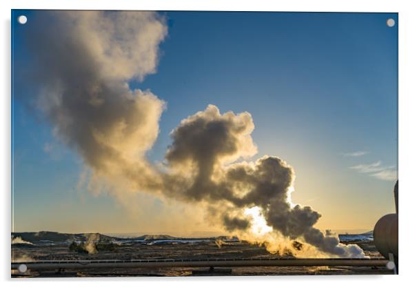Myvatn lake Icelandic Views Acrylic by Gail Johnson