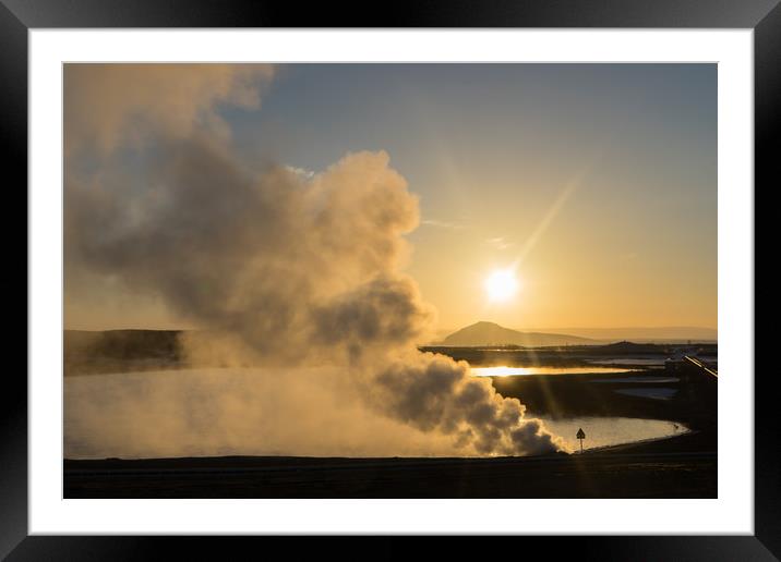 Myvatn lake Icelandic Views Framed Mounted Print by Gail Johnson