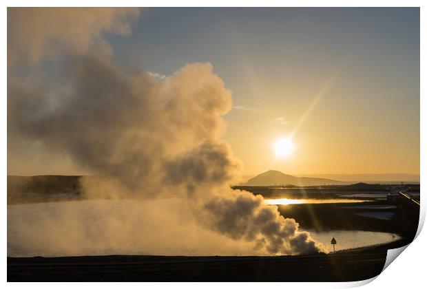 Myvatn lake Icelandic Views Print by Gail Johnson