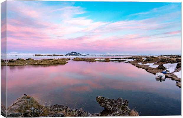 Myvatn lake Icelandic Views Canvas Print by Gail Johnson