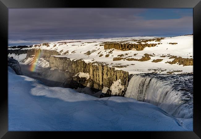 Icelandic Views - waterfalls Framed Print by Gail Johnson