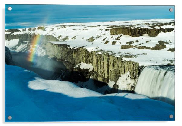 Icelandic Views - waterfalls Acrylic by Gail Johnson