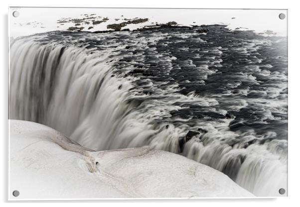 Icelandic Views - waterfalls Acrylic by Gail Johnson