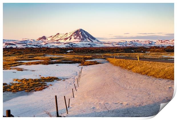 Icelandic Views Print by Gail Johnson