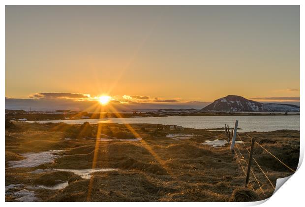 Icelandic Views Print by Gail Johnson