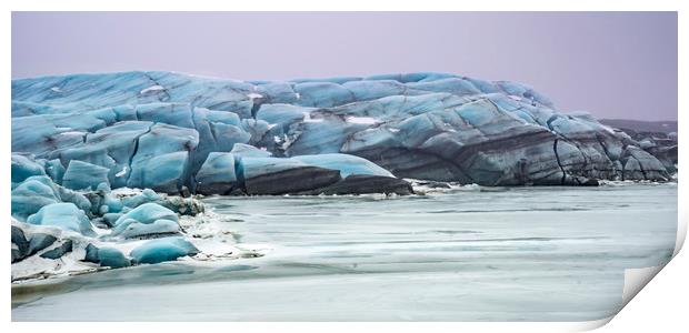 Icelandic Views - Svínafellsjökull glacier  Print by Gail Johnson