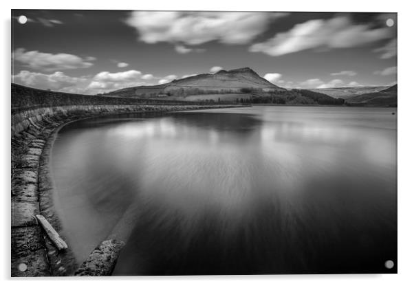Dovestone Reservoir Acrylic by David Schofield