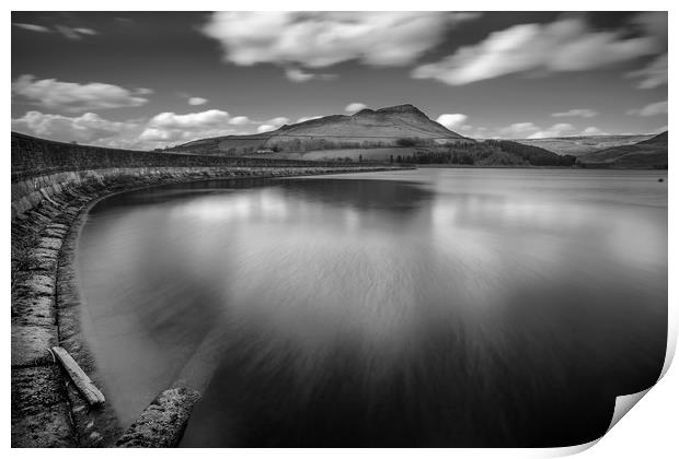 Dovestone Reservoir Print by David Schofield