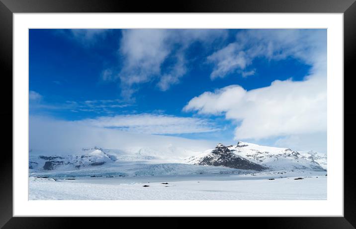 Fjallsárlon glacier (walk) Icelandic Views Framed Mounted Print by Gail Johnson
