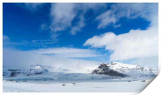 Fjallsárlon glacier (walk) Icelandic Views Print by Gail Johnson