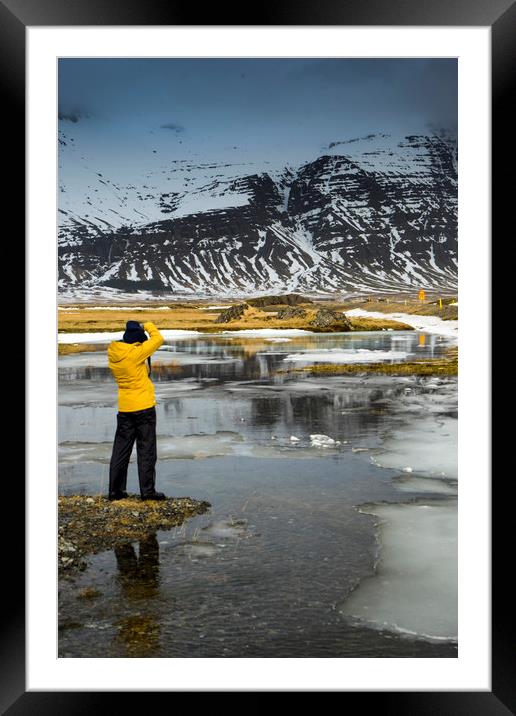 Icelandic Views - Gerdi Framed Mounted Print by Gail Johnson