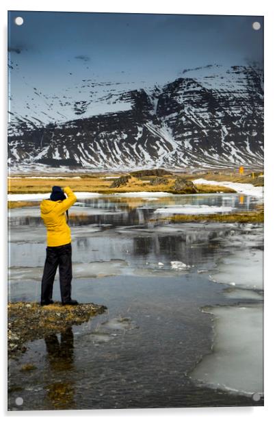 Icelandic Views - Gerdi Acrylic by Gail Johnson