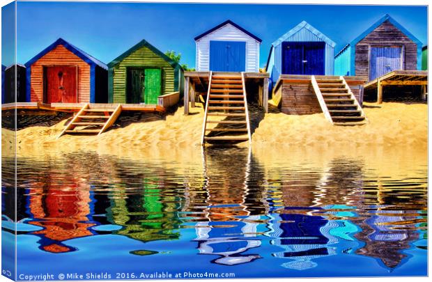 High Tide Serenity Canvas Print by Mike Shields