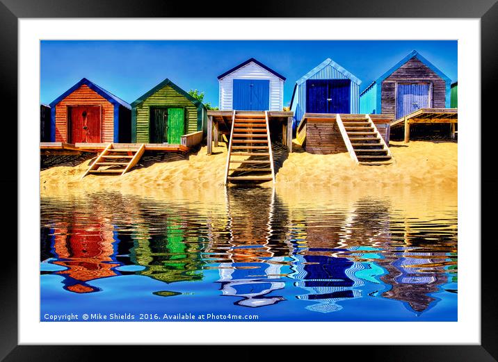 High Tide Serenity Framed Mounted Print by Mike Shields