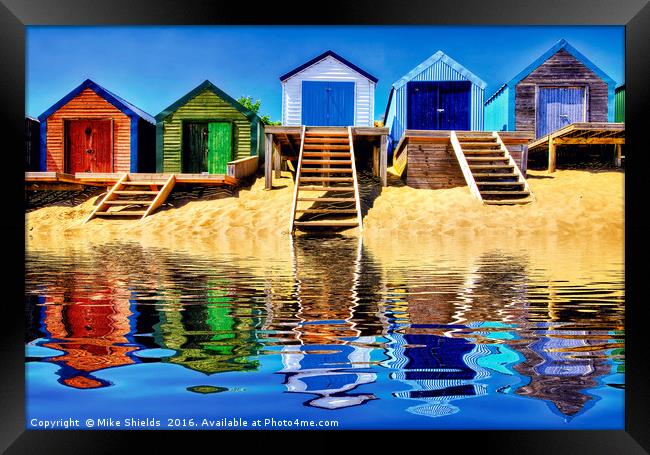 High Tide Serenity Framed Print by Mike Shields