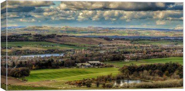 View Over Linlithgow Canvas Print by Angela H