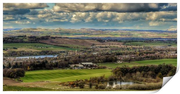 View Over Linlithgow Print by Angela H