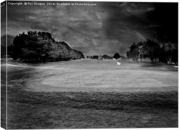 Clouds over the golf course Canvas Print by Derrick Fox Lomax