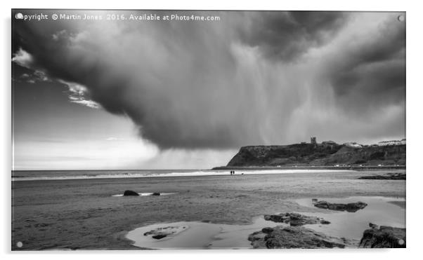 Hail Storm over Scarborough Acrylic by K7 Photography