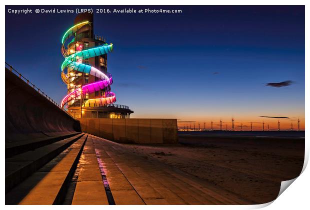 Redcar Beacon Print by David Lewins (LRPS)