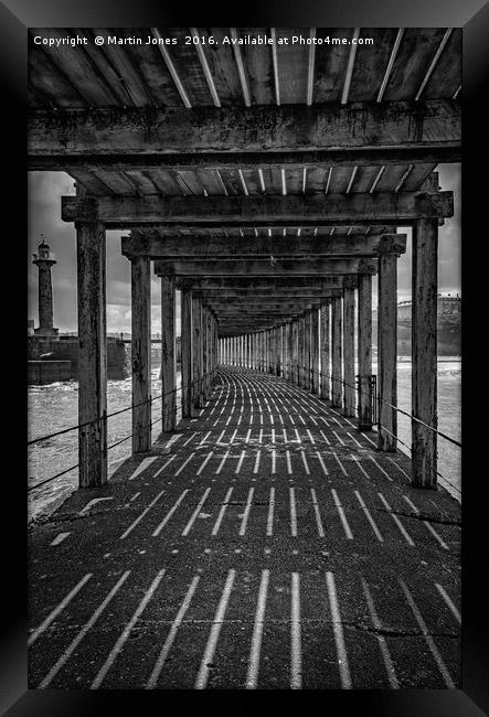 Under the Board Walk Down by the Sea Framed Print by K7 Photography