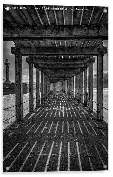 Under the Board Walk Down by the Sea Acrylic by K7 Photography
