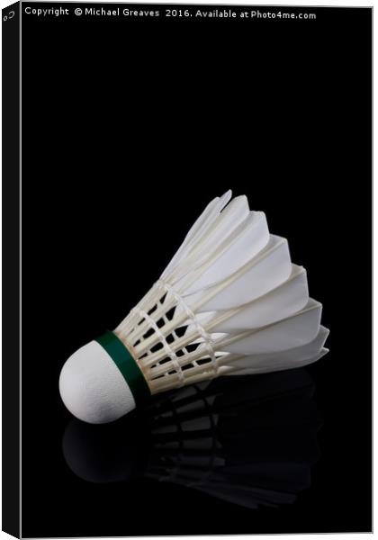 Shuttlecock Canvas Print by Michael Greaves
