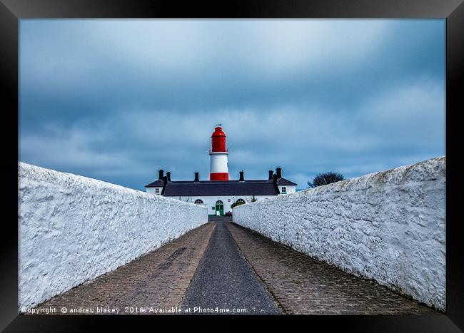 Souter Lighthouse Framed Print by andrew blakey