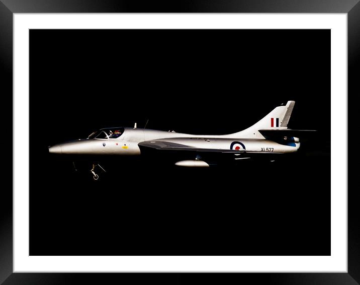 Hawker Hunter XL577 Framed Mounted Print by Keith Campbell